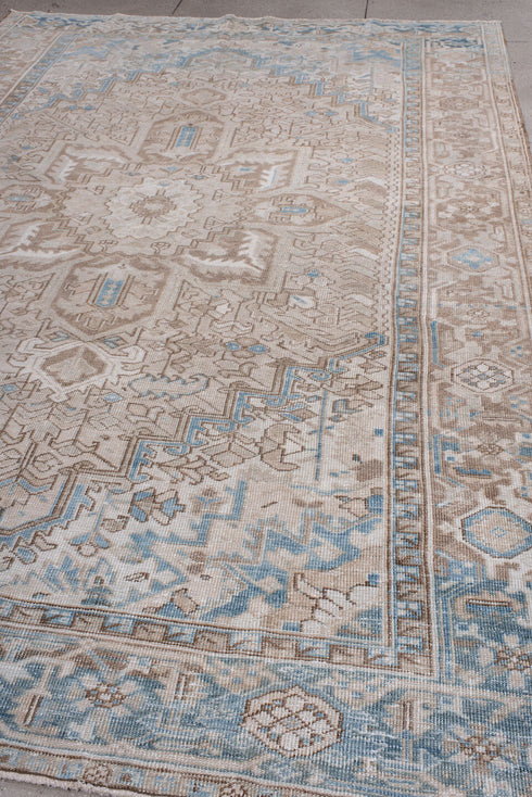 Antique Heriz Area Rug (7' x 11')